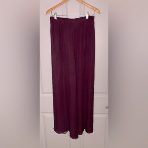 Cameron Blake Purple Evening/Wedding Embellished Side Slit Pants in Size 12